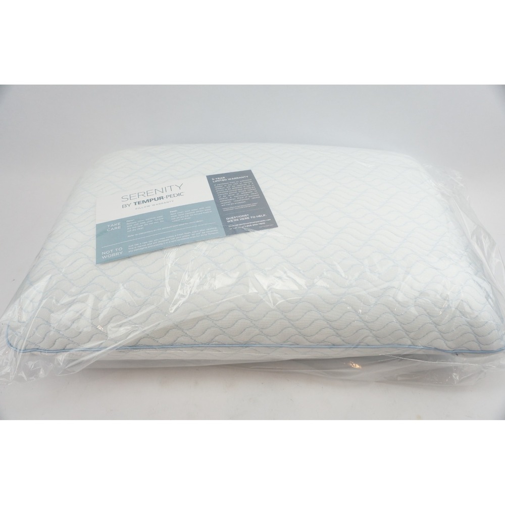 New In Bag Serenity By Tempur-Pedic Cooling Memory Foam‎ Pillow Standard Queen